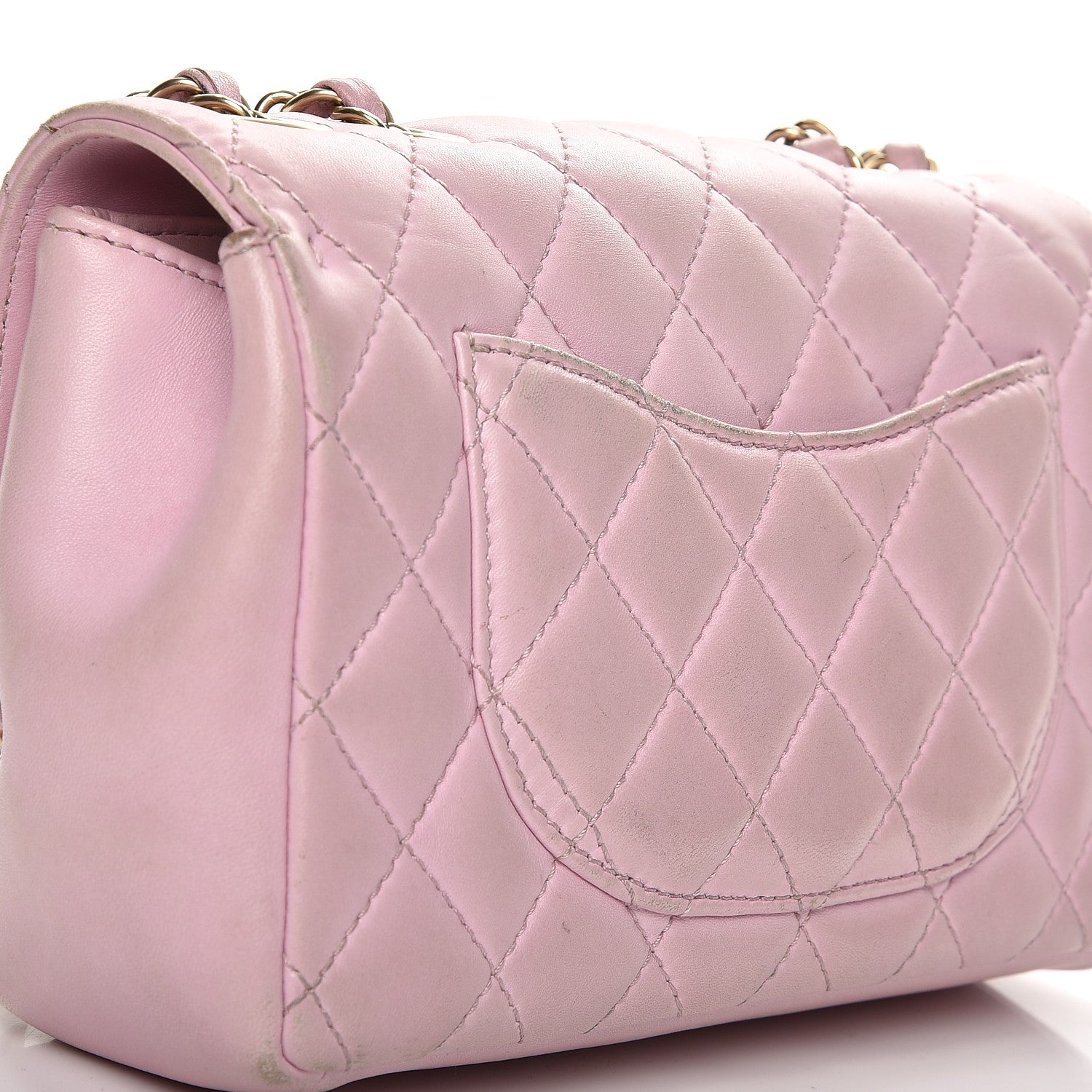 Chanel Lambskin Quilted Mini Mademoiselle Chic Flap Pink 11 of 17