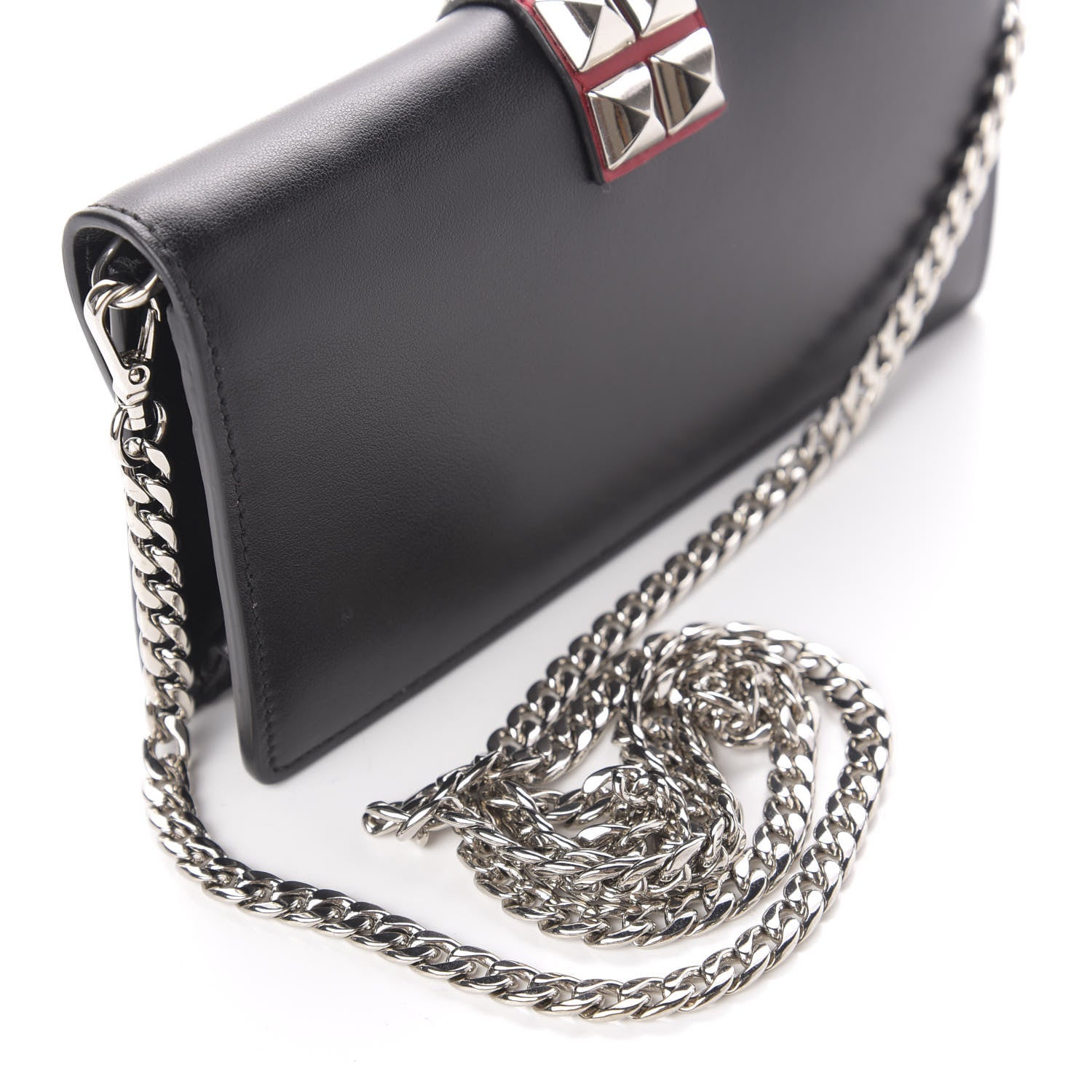 Prada City Calfskin Studded Mini Elektra Crossbody Bag Black Fuoco 8 of 10