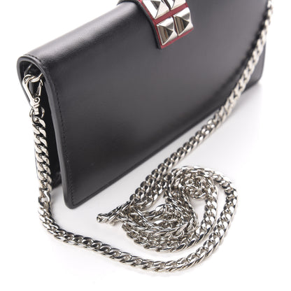 Prada City Calfskin Studded Mini Elektra Crossbody Bag Black Fuoco 8 of 10