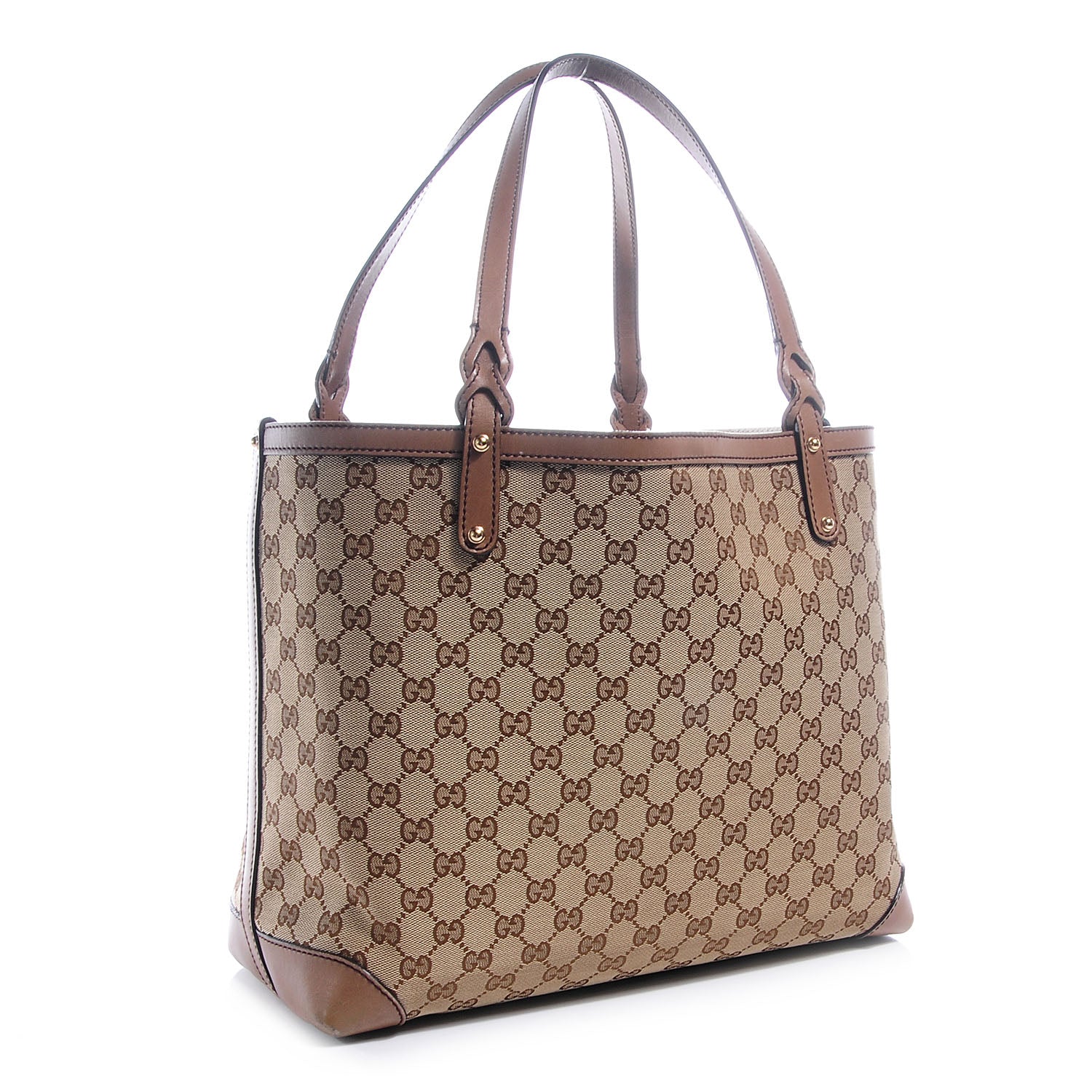 Gucci Monogram Medium Craft Tote Brown 4 of 8