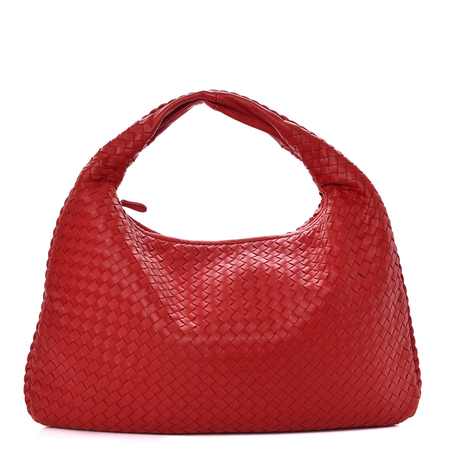 Nappa Intrecciato Large Veneta Hobo Corniola