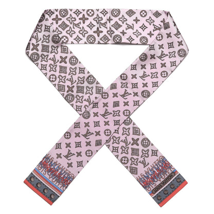 Louis Vuitton Silk Monogram Map Bandeau Rose Poudre 1 of 6