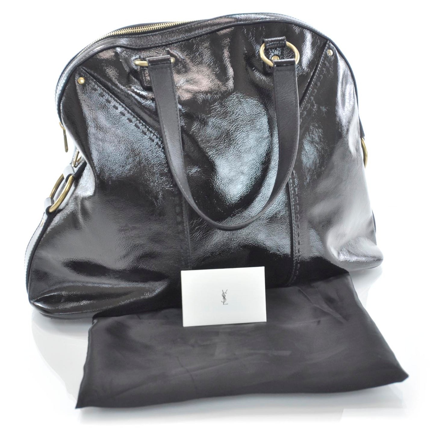 Patent Leather Oversized Muse Black
