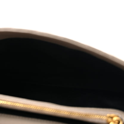 Saint Laurent Sheepskin Matelasse Chevron Monogram Medium College Bag Greyish Brown 5 of 11