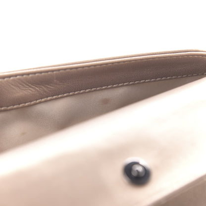 Chanel Metallic Calfskin Quilted Flap Clutch Light Bronze 9 of 13