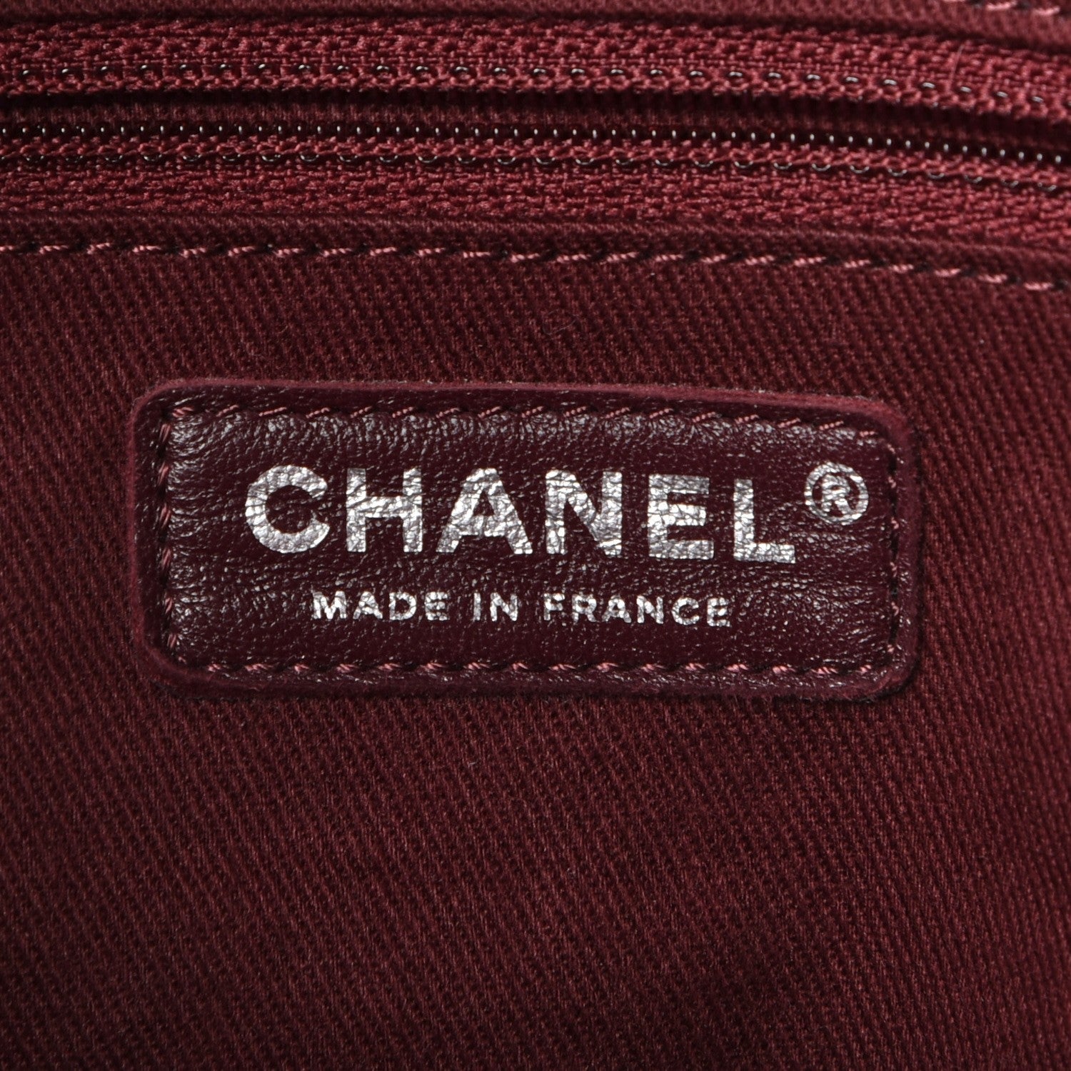 Chanel Crumpled Lambskin Quilted Large Tote Burgundy 6 of 7