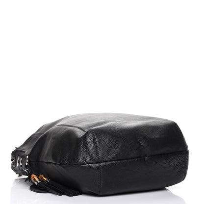 Gucci Calfskin Large Techno Horsebit Hobo Black 4 of 7