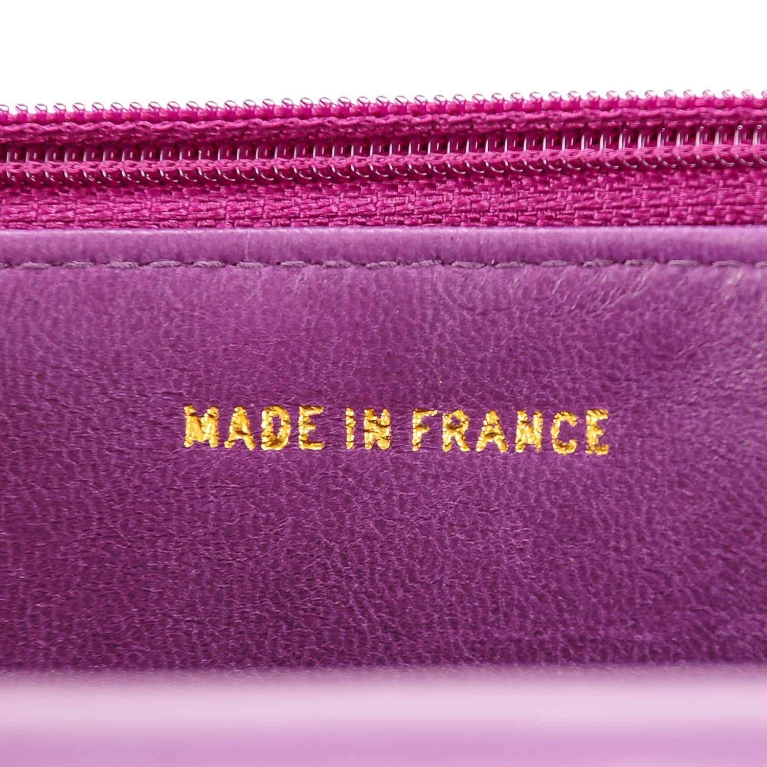 Chanel Caviar Timeless CC Wallet On Chain WOC Purple 7 of 8