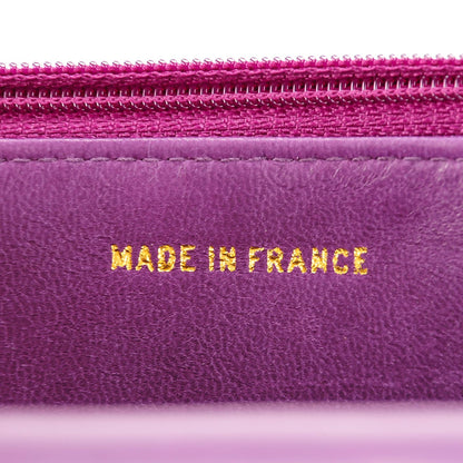 Chanel Caviar Timeless CC Wallet On Chain WOC Purple 7 of 8