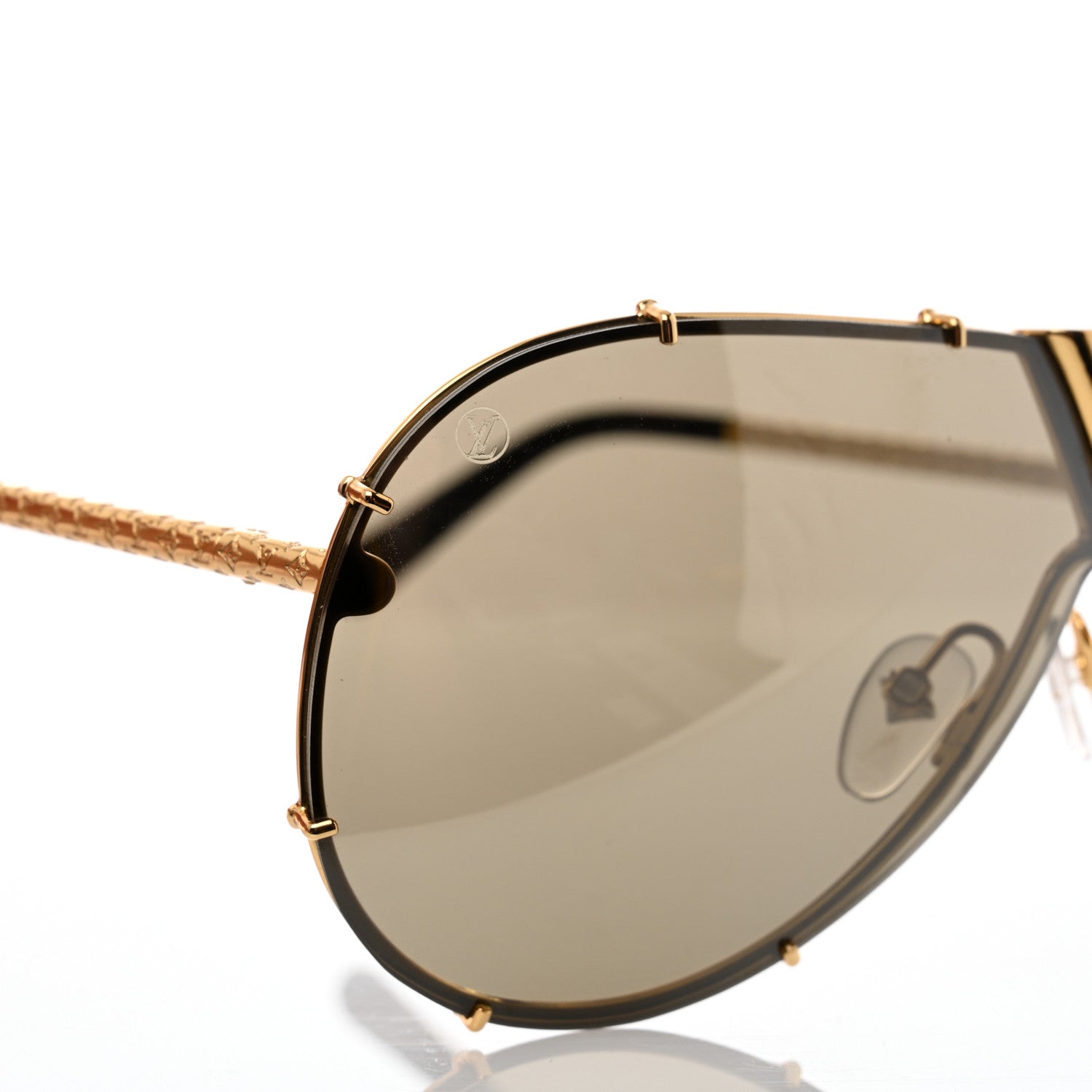 Louis Vuitton LV Drive Sunglasses Z0897E Gold 7 of 7