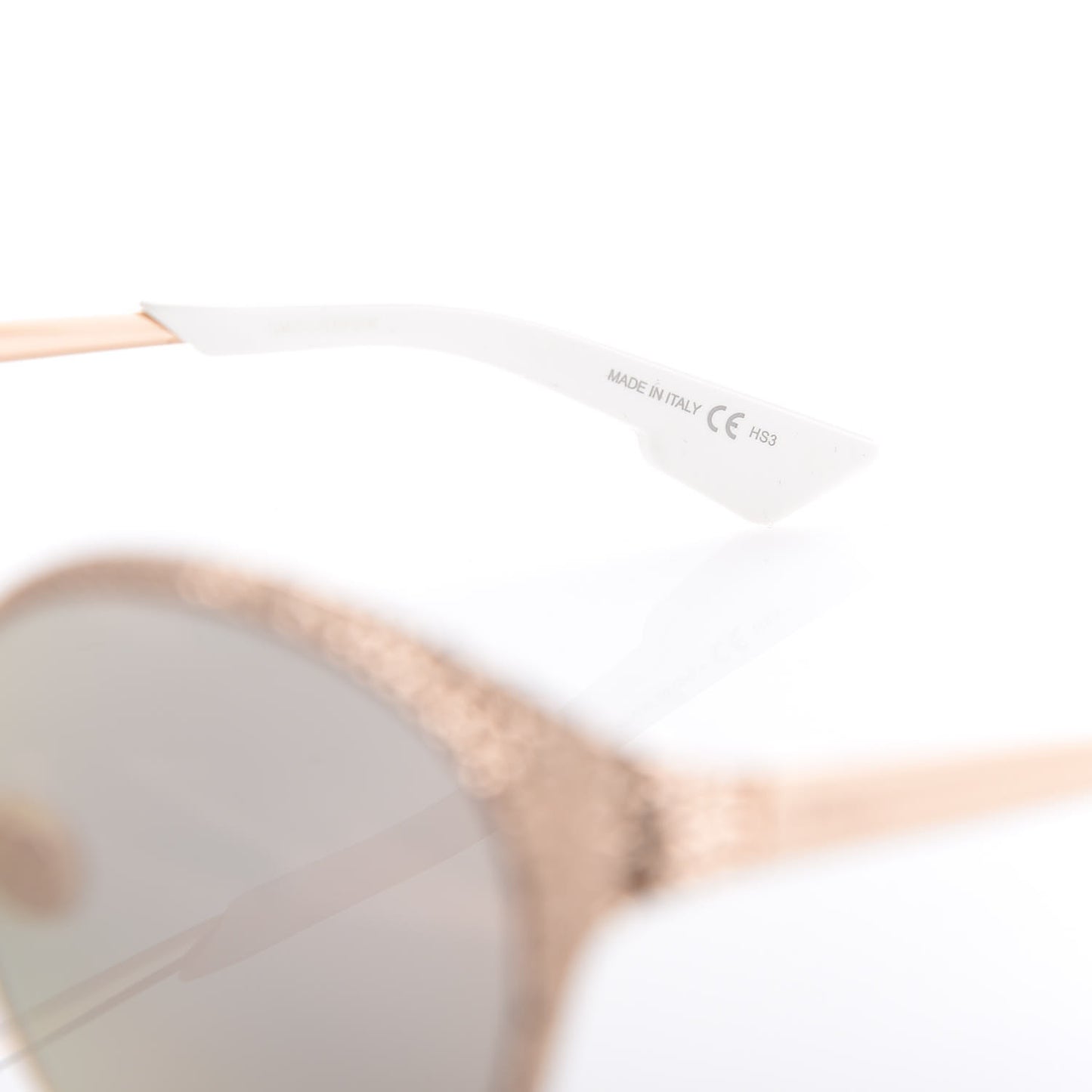 Metal Mirrored Unique Limited Edition Sunglasses Gold