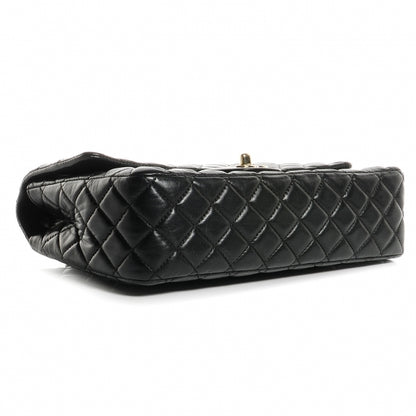 Chanel Lambskin Quilted Valentine Charms Medium Single Flap Black 4 of 8