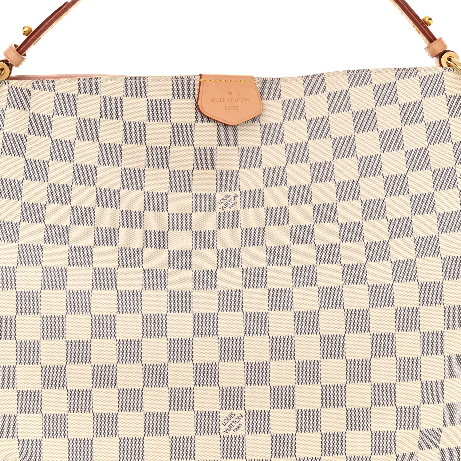 Louis Vuitton Damier Azur Graceful MM Rose Ballerine 7 of 9