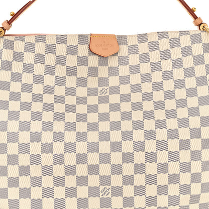 Louis Vuitton Damier Azur Graceful MM Rose Ballerine 7 of 9