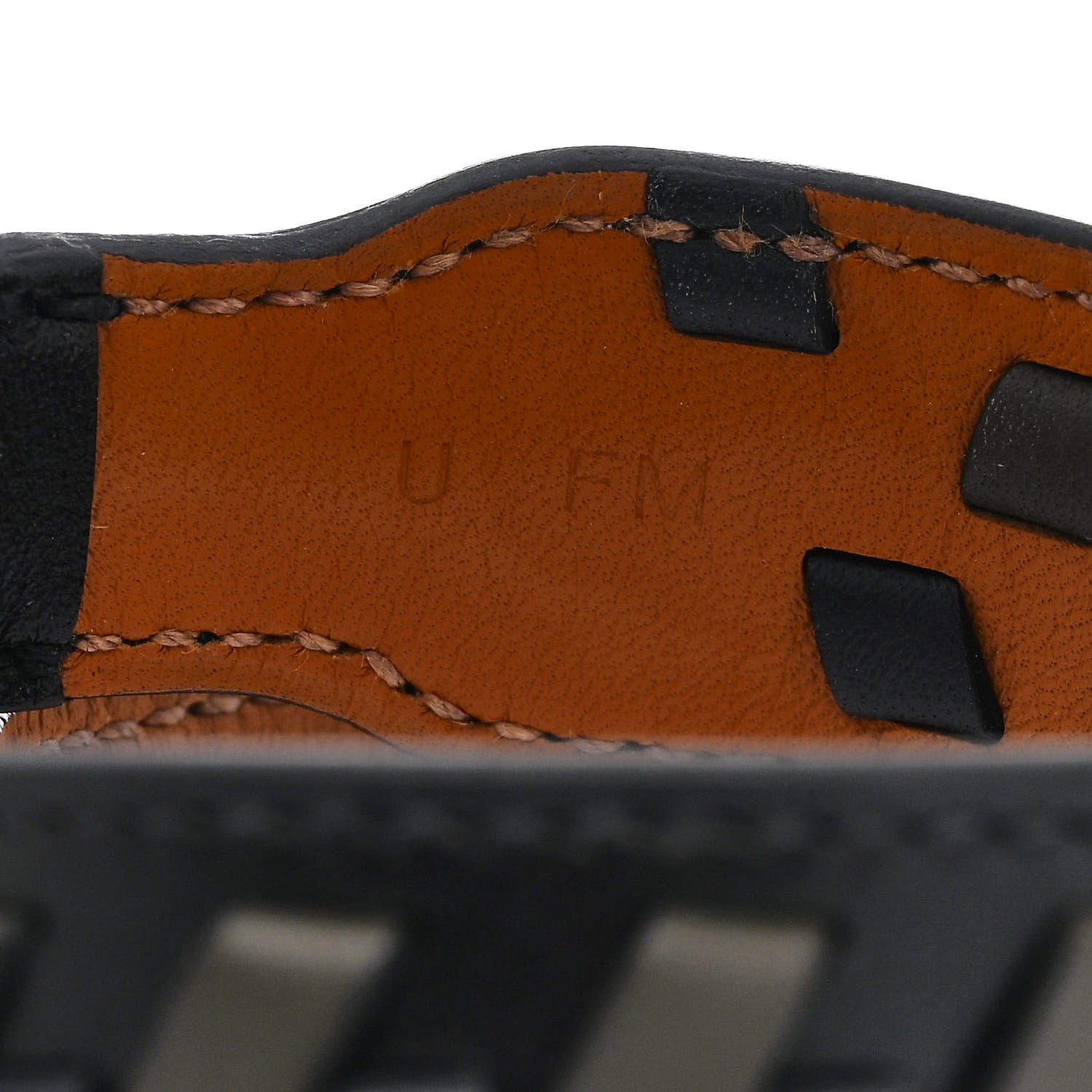 Hermes Chamonix Etriviere Tressage Bracelet T5 Black 5 of 5