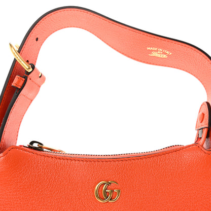 Gucci Goatskin Mini Aphrodite Shoulder Bag Orange 7 of 9