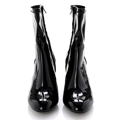 Louis Vuitton Patent Silhouette Ankle Boots 38.5 Black 2 of 7