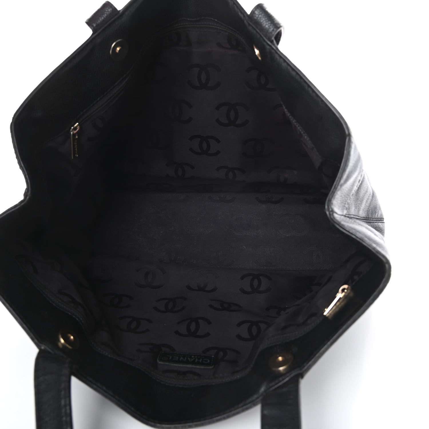 Chanel Caviar CC Tote Black 5 of 16