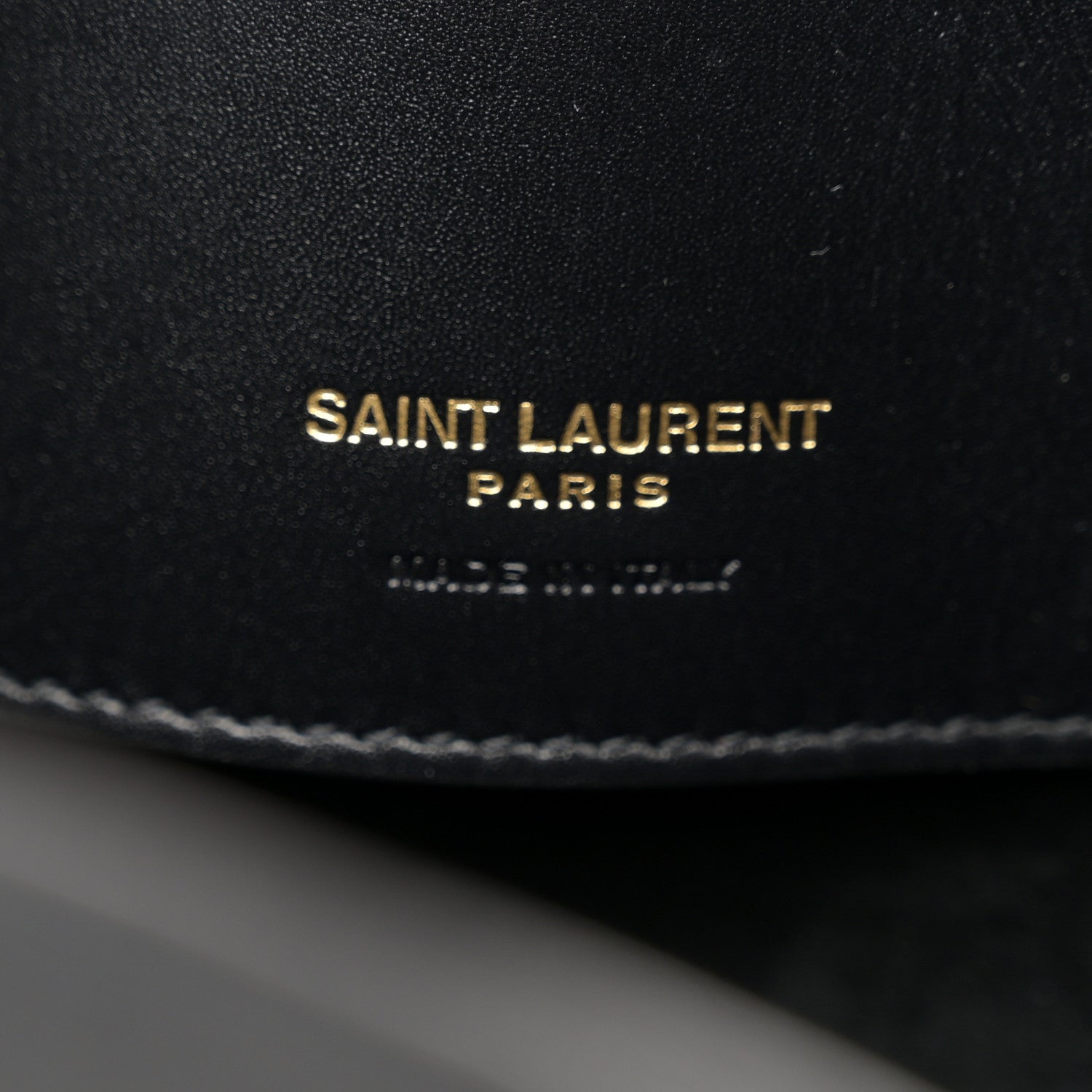 Saint Laurent Smooth Shiny Calfskin Monogram Le 37 Bucket Bag Black 7 of 11