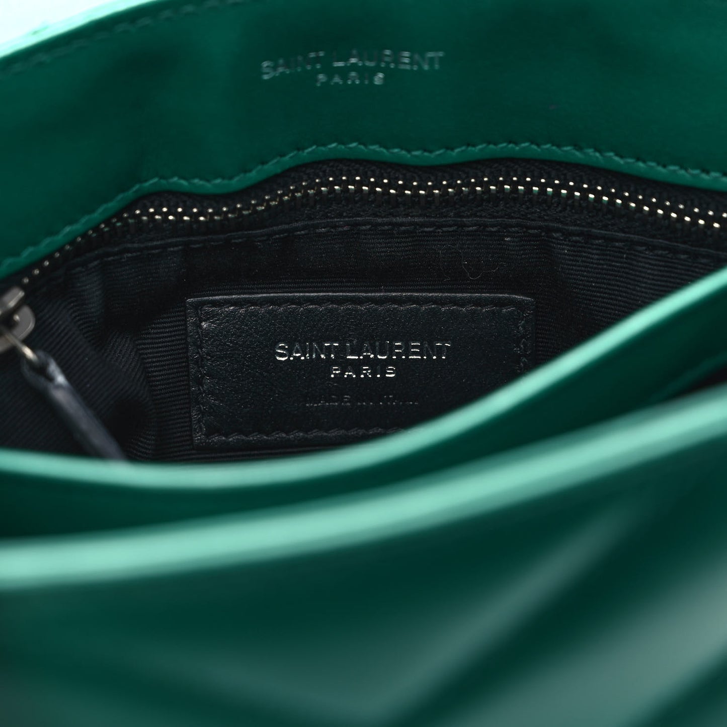 Calfskin Y Quilted Monogram Toy Loulou Crossbody Bag Green Field