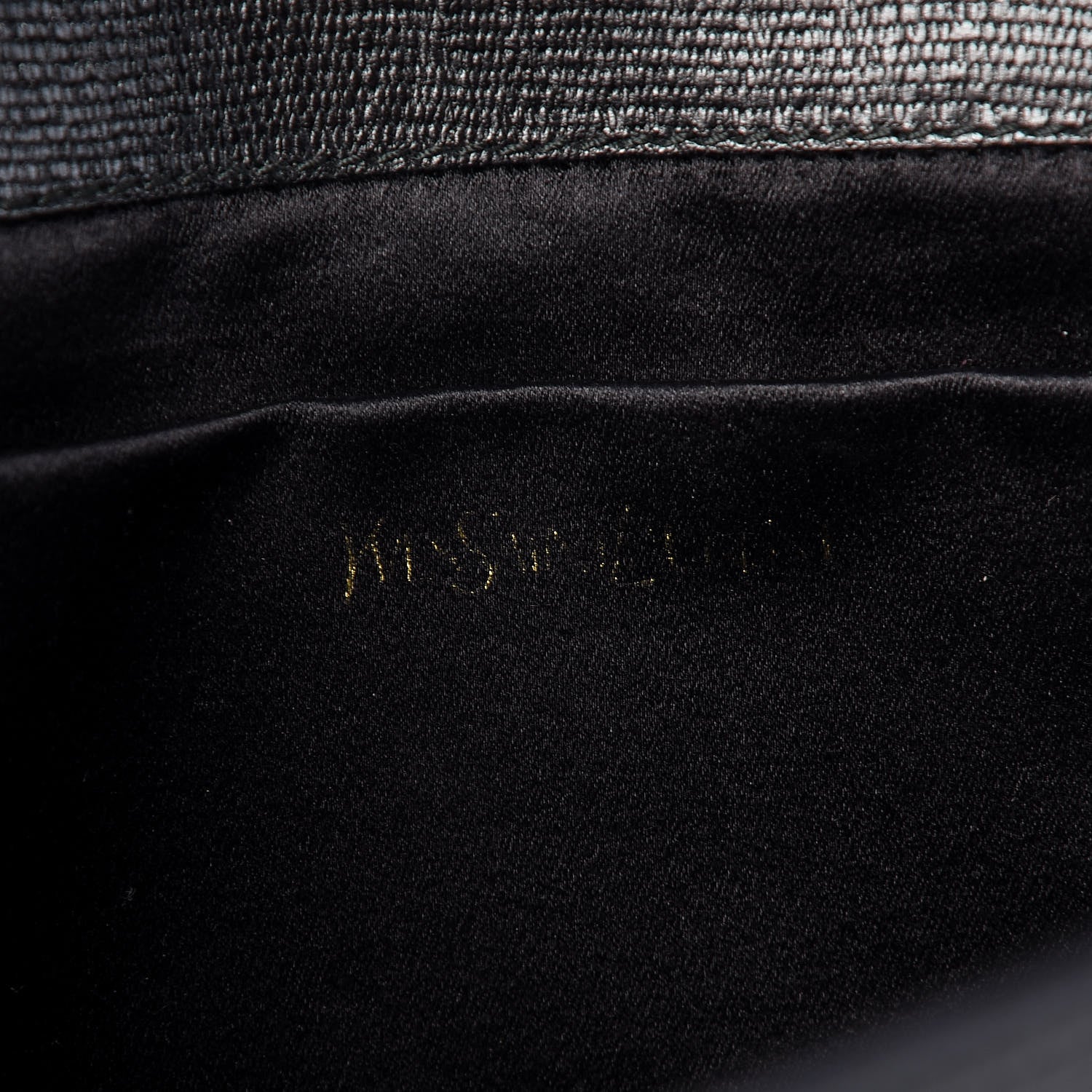 Saint Laurent Textured Calfskin Classic Y Ligne Clutch Black 6 of 10