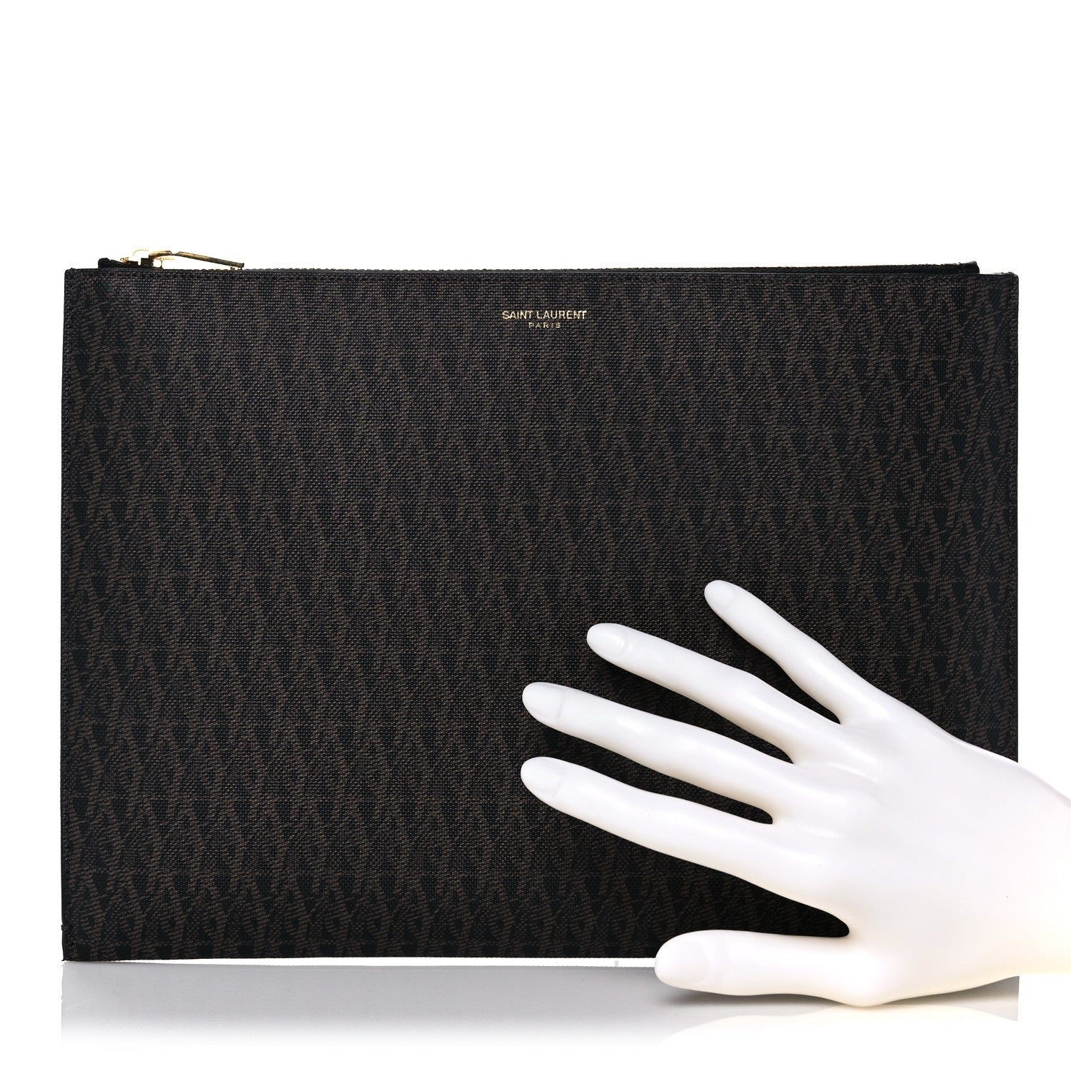 Saint Laurent Toile Classic Monogram iPad Holder 3 of 12