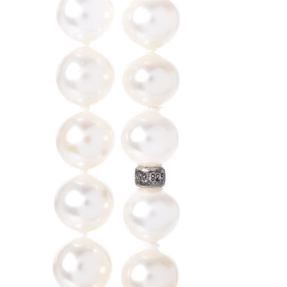 Tiffany Sterling Silver Pearl 6-7mm Ziegfeld Strand Necklace 80" 4 of 5