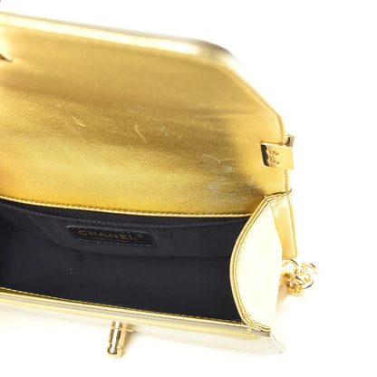 Chanel Metallic Patent Calfskin Quilted Small Boy Flap Gold 5 of 9