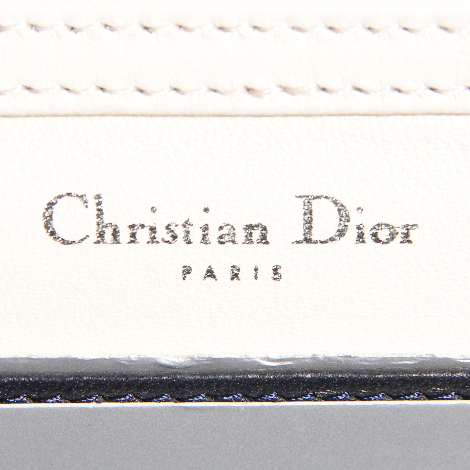 Christian Dior Lambskin Sequin Baby Diorama Flap Bag White 6 of 7