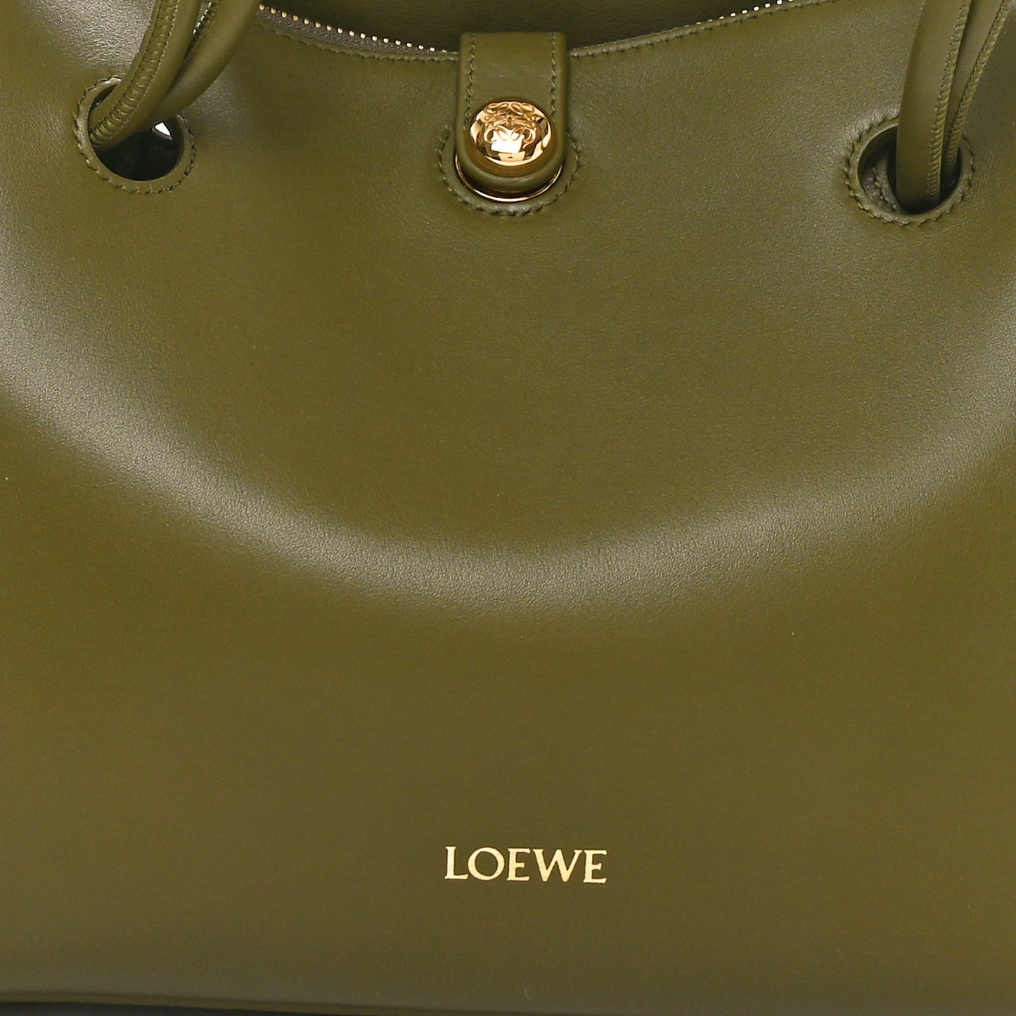 Supple Calfskin Small Madrid Bag Olive