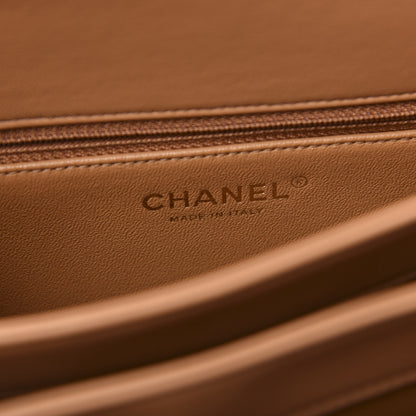 Chanel Lambskin Quilted Medium Trendy CC Flap Dual Handle Bag Light Brown 7 of 12