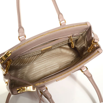 Prada Saffiano Lux Small Double Zip Tote Cammeo 6 of 10
