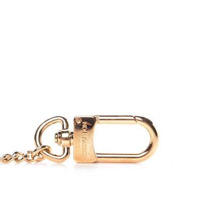 Louis Vuitton Metal Pochette Extender Key Ring Chain Gold 4 of 5