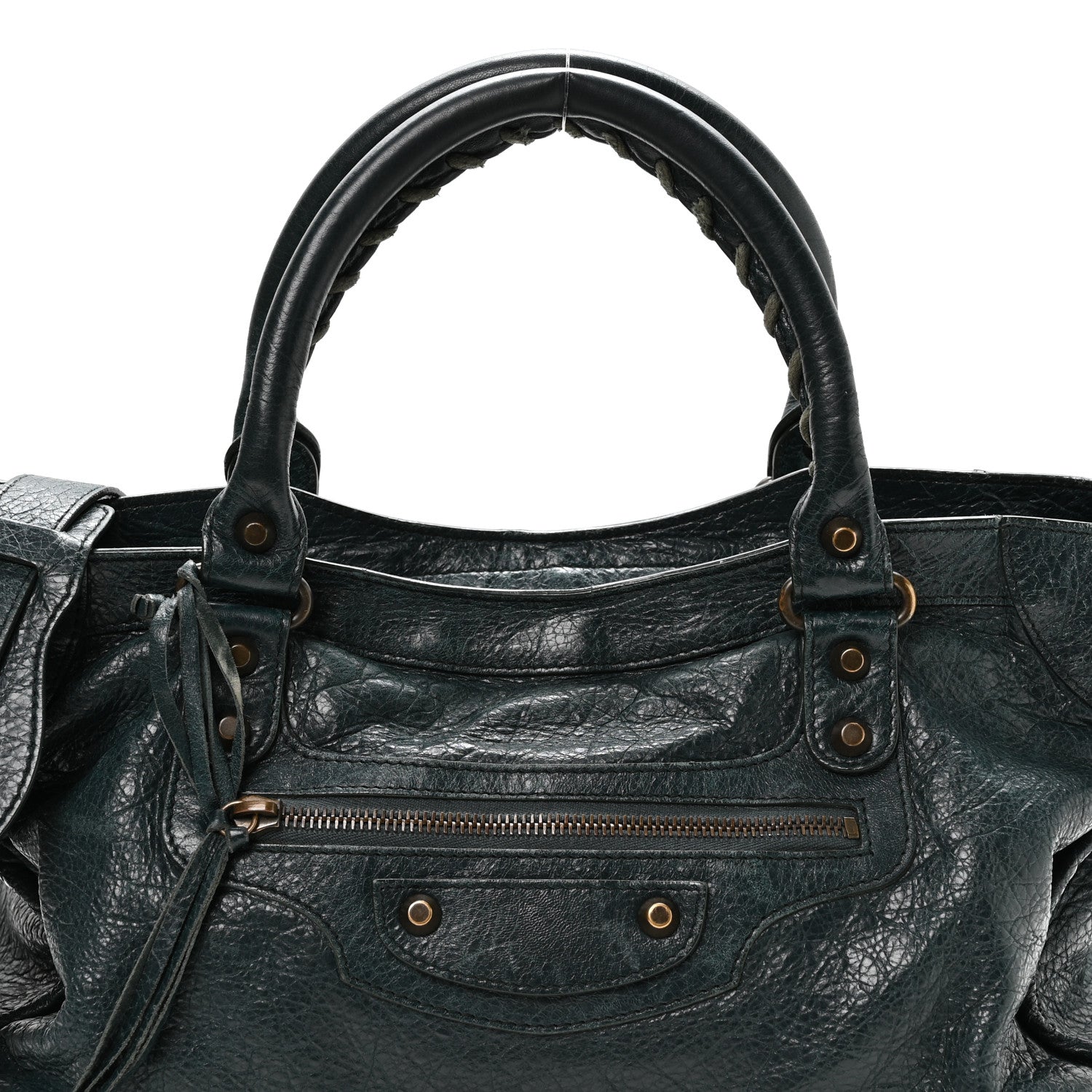 Balenciaga Agneau Classic Hardware City Vert Pinede 9 of 11