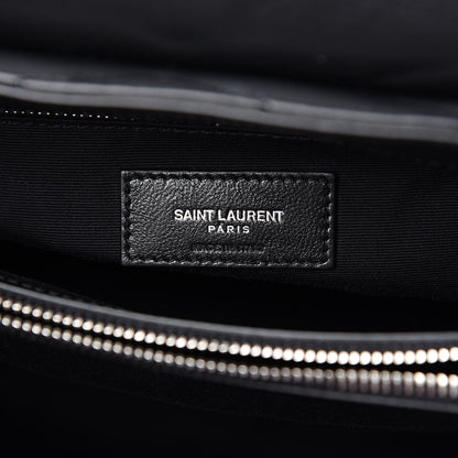 Saint Laurent Calfskin Y Quilted Monogram Medium Loulou Chain Satchel Black 6 of 12