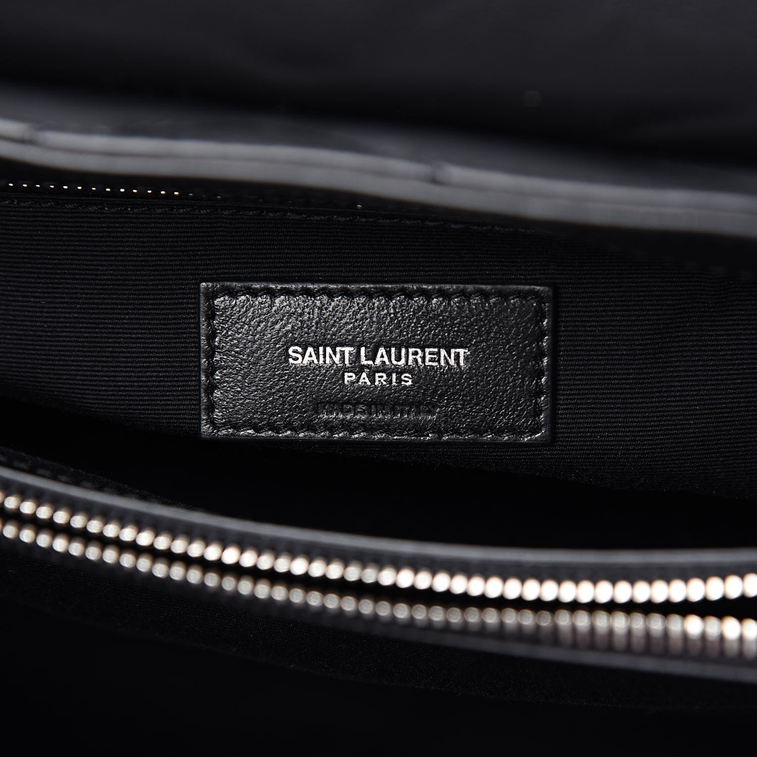 Saint Laurent Calfskin Y Quilted Monogram Medium Loulou Chain Satchel Black 6 of 12