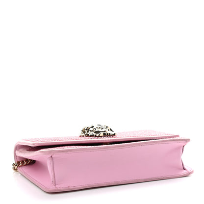 Versace Vitello Crystal Palazzo Evening Bag Pink 4 of 12