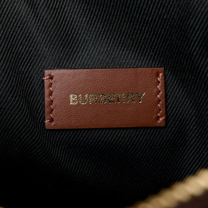 Burberry E-canvas Check Bowling Bag Dark Birch Brown 6 of 10