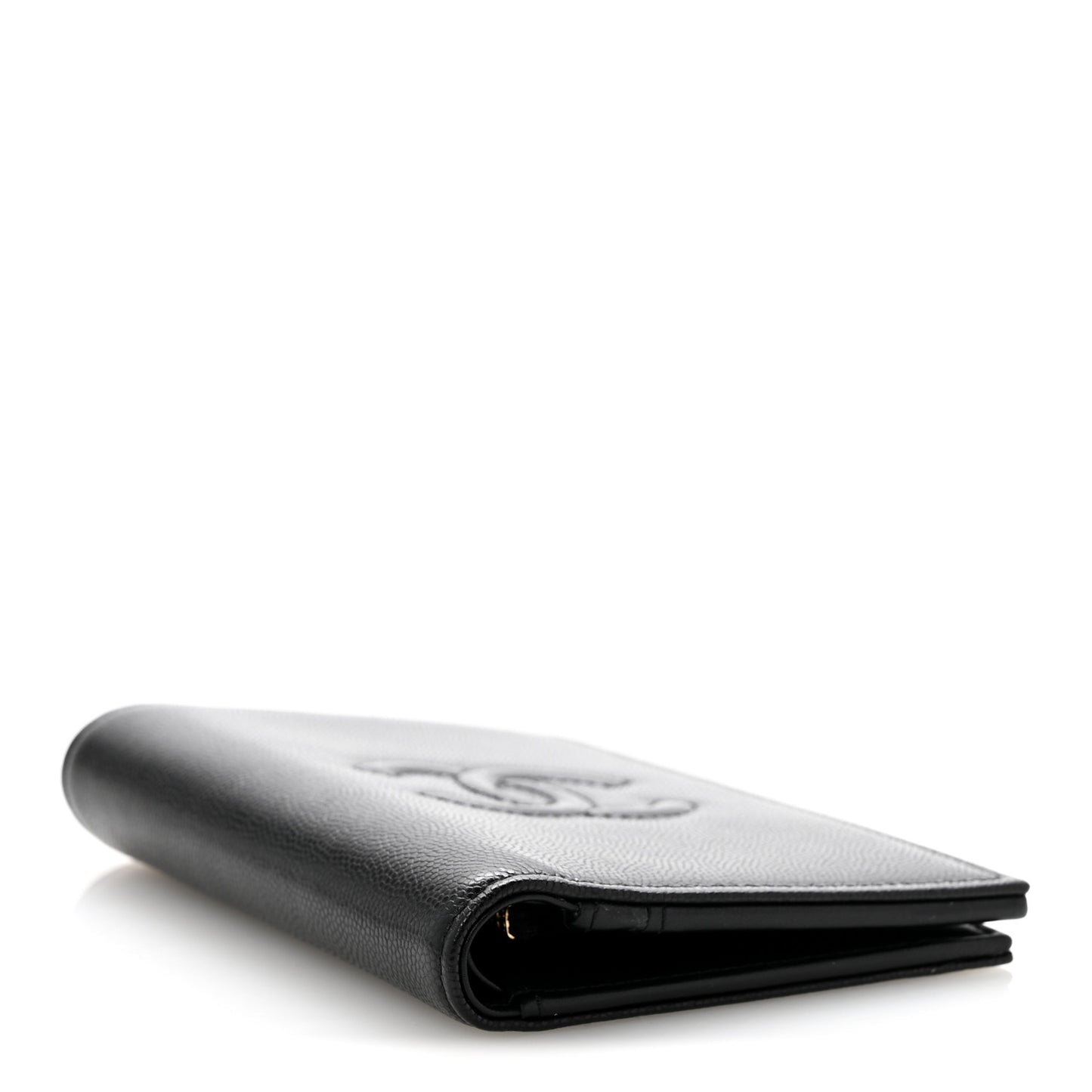 Caviar Timeless Passport Holder Black
