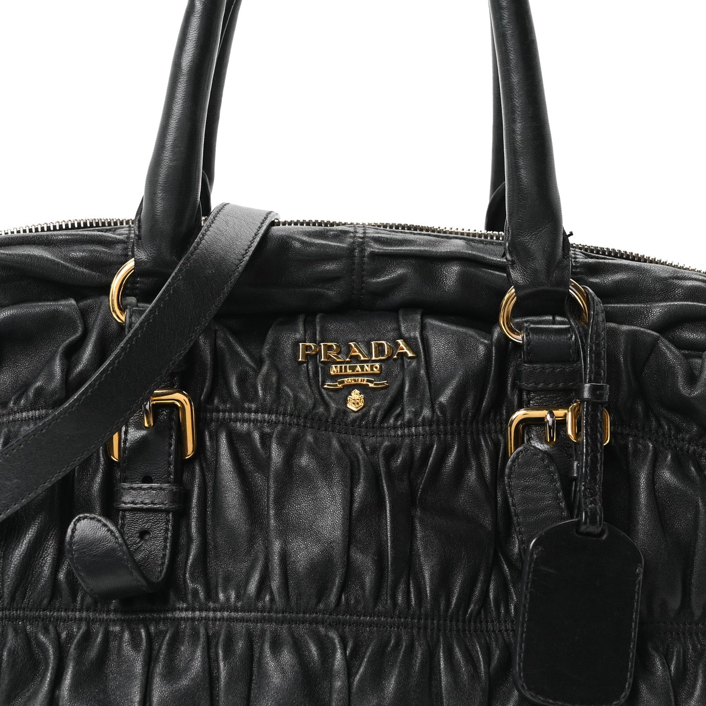 Nappa Gaufre Tote Black