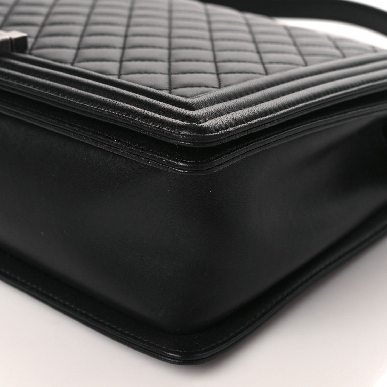 Chanel Lambskin Quilted Large Boy Flap Black 9 of 10