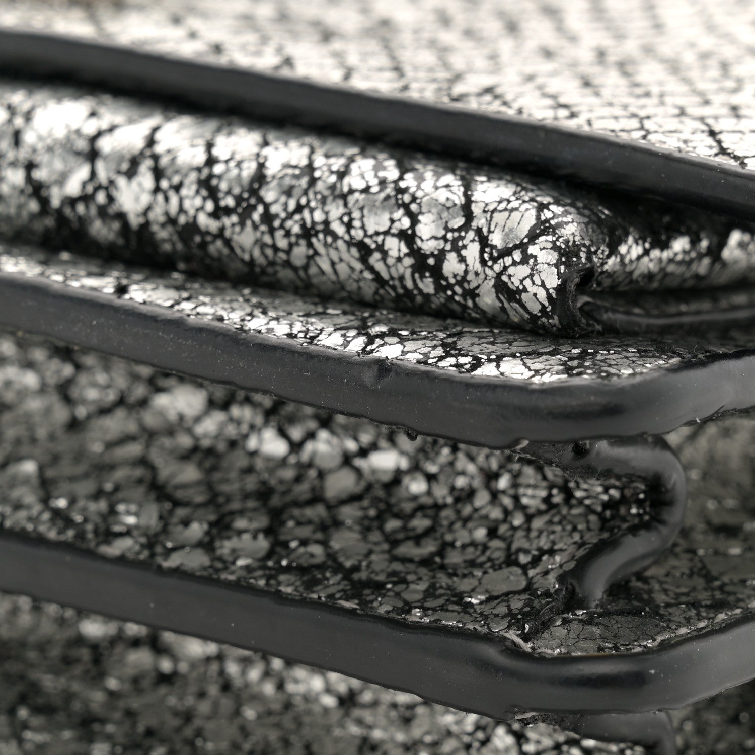 Saint Laurent Calfskin Snakeskin Small Monogram Sunset Silver 12 of 14