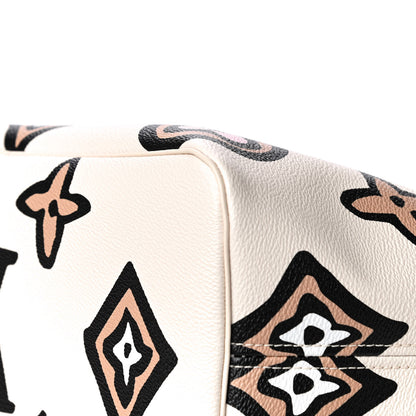 Louis Vuitton Monogram Giant Wild At Heart Neverfull MM Creme 10 of 11