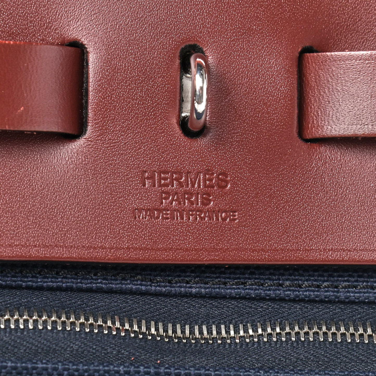 Toile Vache Hunter Herbag Zip 39 MM Bleu Marine Rouge H