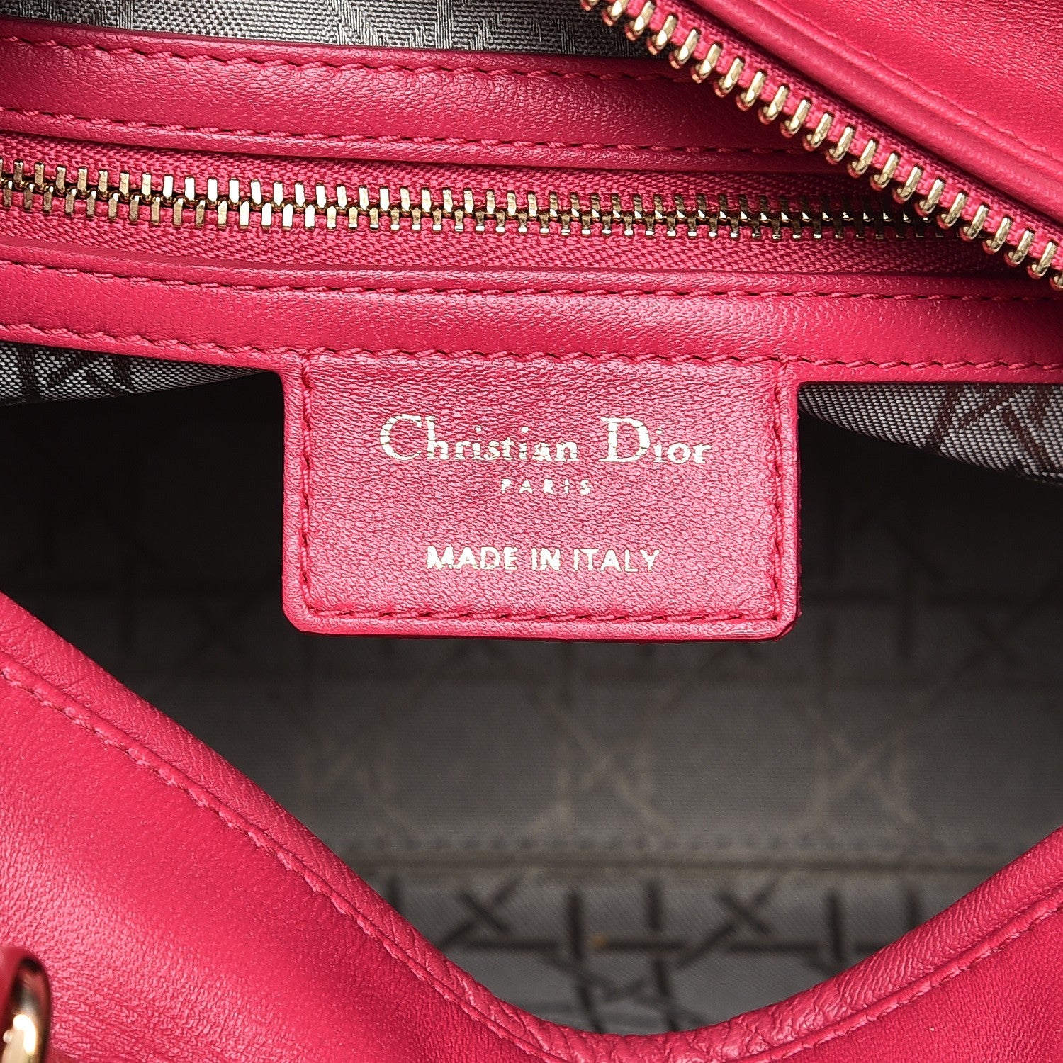 Christian Dior Lambskin Cannage Medium Lady Dior Pink 7 of 14