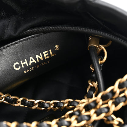 Chanel Shiny Calfskin Quilted Mini Chanel 22 Black 6 of 10