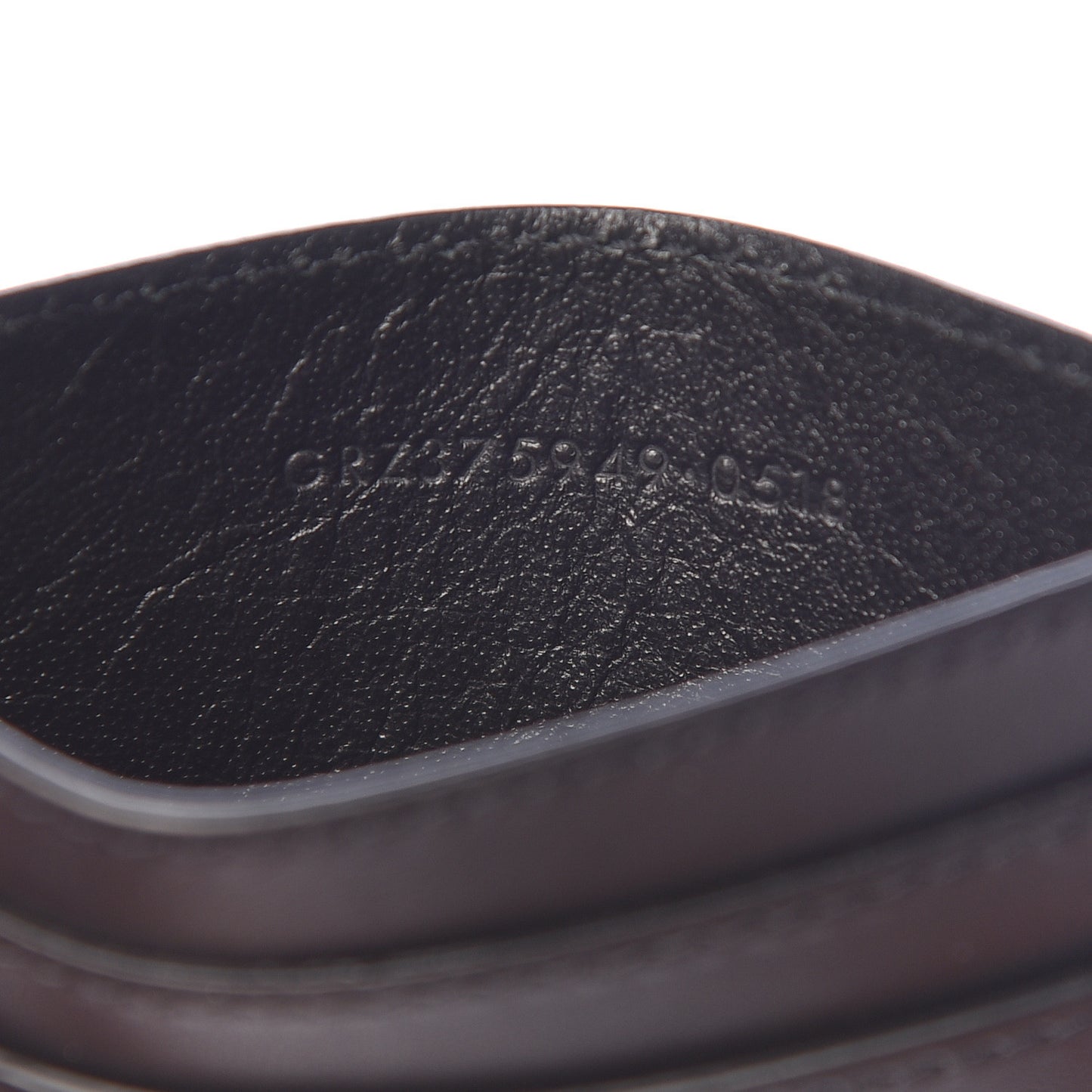 Calfskin 1971 All Over Card Case Black