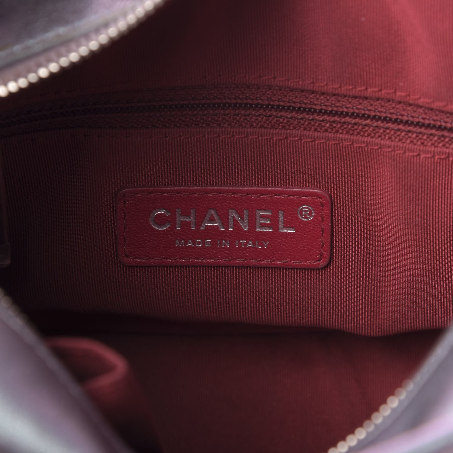 Chanel Iridescent Lambskin Calfskin Quilted Small Gabrielle Hobo Light Purple 8 of 12