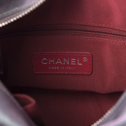 Chanel Iridescent Lambskin Calfskin Quilted Small Gabrielle Hobo Light Purple 8 of 12