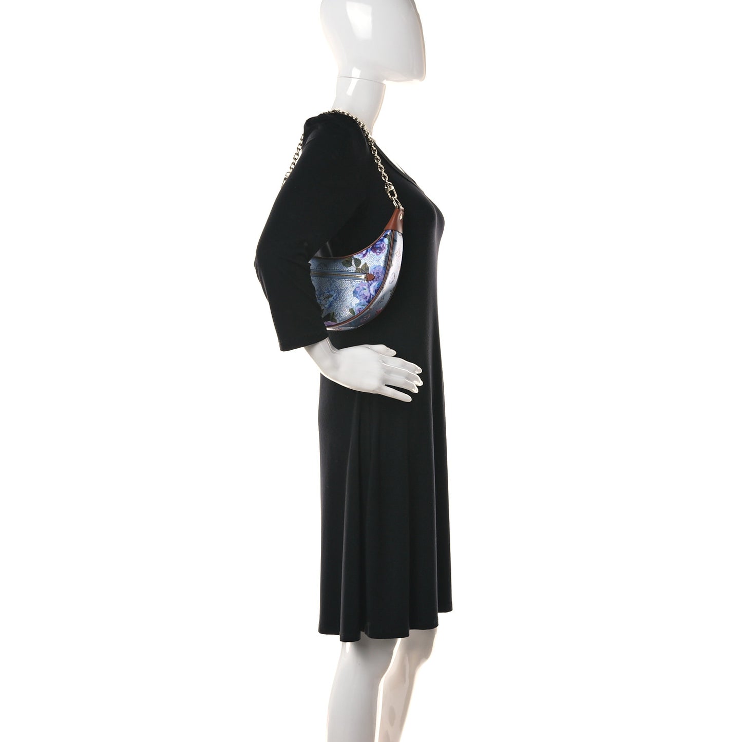 Metallic Monogram LV Garden Loop PM Blue